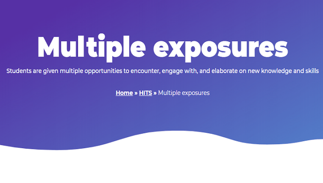 Multiple exposures